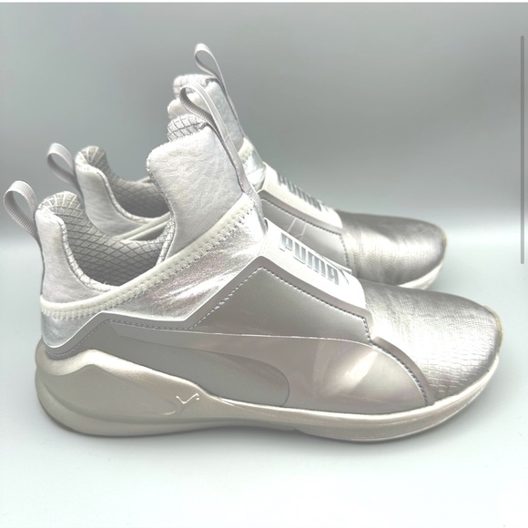 PUMA Fabulous ‘Fierce Metallic’ High Top Sneakers : Function & Fashion 🔥🔥🔥 - Picture 11 of 13